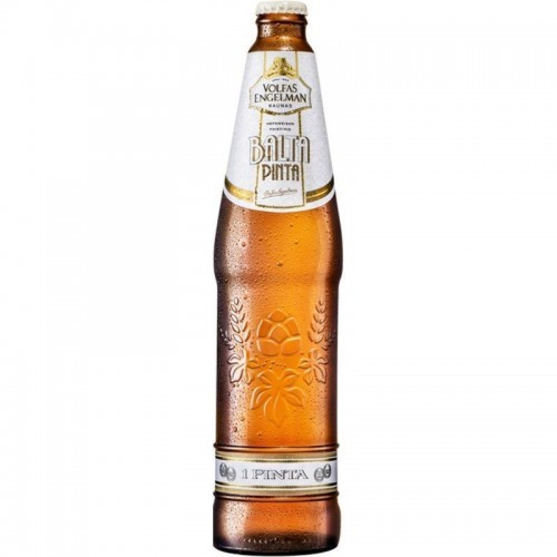 Пиво "Volfas Engelman Balta pinta" 5,0% алк. 0.568 L